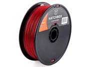HATCHBOX 3D ABS 1KG1.75 TRED ABS 3D Printer Filament Dimensional Accuracy 0.05 mm 1 kg Spool 1.75 mm Transparent Red