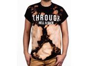Through Hell Back Ripped Washed Tee from Bleecker Mercer