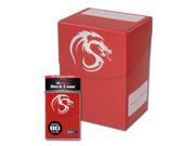 BCW Deck Case Red 80 Card Capacity