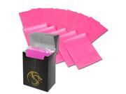 BCW Deck Guards 80 Count Double Matte Card Sleeves with Box Pink Standard