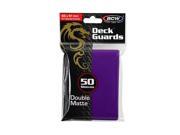 BCW Deck Guards Double Matte Card Sleeves Purple 50 Count Standard
