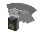 BCW Deck Guards 80 Count Double Matte Card Sleeves with Box Grey Standard