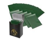 BCW Deck Guards 80 Count Double Matte Card Sleeves with Box Green Standard