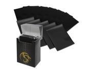 BCW Deck Guards 80 Count Double Matte Card Sleeves with Box Black Standard