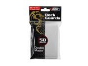 BCW Deck Guards Double Matte Card Sleeves White 50 Count Standard