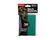 BCW Deck Guards Double Matte Card Sleeves Teal 50 Count Standard