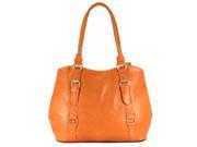Pop Fashion Womens Casual Trendy Double Buckle Purse Handbag Tote Bag Sunrise Saddle