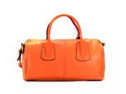 Pop Fashion Womens Casual Round Purse Handbag Tote Bag Tangerine