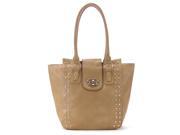 Pop Fashion Womens Classic Universal studded Purse Handbag Tote Bag Khaki