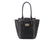Pop Fashion Womens Classic Universal studded Purse Handbag Tote Bag Black