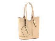 Pop Fashion Womens Refined Dressy Wallet Purse Handbag Tote Bag Nude