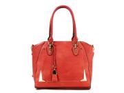 Pop Fashion Womens Refined Trendy Tassell Purse Handbag Tote Bag Red