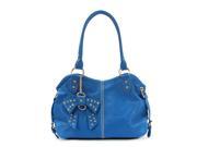 Pop Fashion Womens Classic Bow Purse Handbag Tote Bag Blue