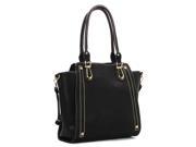 Pop Fashion Womens Classic Purse Handbag Tote Bag Black