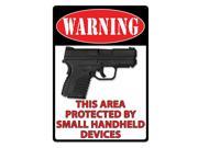 Rivers Edge Products Warning This Area Protected Tin Sign SKU 1489