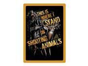 Rivers Edge Products Shootin Animals Tin Sign SKU 1479