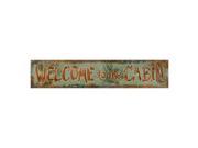 Rivers Edge Products Heavy Metal Welcome To The Cabin Sign SKU 2312