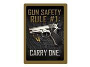 Rivers Edge Products Gun Safety 1 Tin Sign SKU 1461