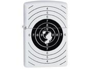 Zippo 214 Target With Holes White Matte Windproof Pocket Lighter 29390