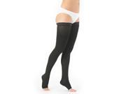 Neo G Medical Grade Compression Hosiery Open Toe Thigh High Stockings