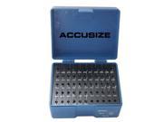 Accusize 50 Pcs Set 0.011 0.060 Steel Plug Pin Gage Set Plus in Fitted Case P0