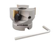AccusizeTools 2 Indexable Face Shell Mill 90° Positive Rake with TPG322 Inserts 3508 0012