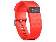 Fitbit Charge HR Heart Rate Activity Fitness Monitor Wristband Tangerine Large