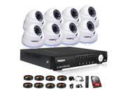 Tmezon dvr security system 8 channel 1080N HD DVR 8 pcs 1.3MP 960P Indoor Outdoor Day Night IR CCTV Camera 1TB HDD