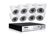 TMEZON 8CH AHD 1080P Security DVR System Included 8 High 2.0 MegaPixels CCTV Cameras No Hard Drive IP66 Weatherproof Night Vision up to 100ft Motion Detecti