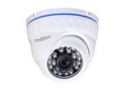 TMEZON AHD CCTV Camera 1.3M Pixel 960P 3.6mm Wide Angle Lens 24 IR LEDs IR Cut Outdoor Waterproof IP66 Infrared Day Night Vision Security Surveillance HD Dome C