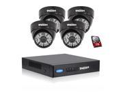 Tmezon Face Detection 2 Megapixel 1920 x 1080 4Ch 720P 1080P 3MP 5MP Network POE Security System NVR Kit Four 2MP POE Weatherproof Dome IP Cameras 120ft