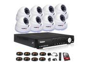 Tmezon 1080N 960*1080 16 channel security system dvr with hard drive 1TB 1.3MP Camera 960P cctv Dome Camera