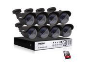Tmezon 16 channel 1080P 2.0MP Bullet Outdoor CCTV Camera dvr Recorder security system 1TB Hard Drive