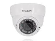 TMEZON 4 in 1 TVI CVI AHD Analog 2.0 Megapixel Security Camera High Definition 2.8 12mm Vari focal Lens Indoor Outdoor 99 feet of IR Day Night Dome Came