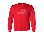 Fire Rescue Firefighter Duty Department Long Sleeve T Shirt
