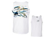 Fair Game Yellowfin Tuna Four Fish Profiles Albacore Fishing Tank Top mens