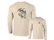 Fair Game Shark and Yellowfin Tuna Yellowtail Fishing Fishing Long Sleeve T Shirt