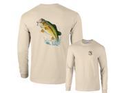 Fair Game Largemouth Bass Jumping out of Water for Lure Fishing Long Sleeve T Shirt