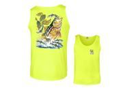 Fair Game Calico Bass Out of Water Going For Lure Fishing Tank Top mens