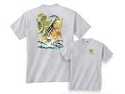 Fair Game Calico Bass Out of Water Going For Lure Fishing T Shirt