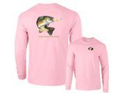 Largemouth Bass Going For Lure Profile Fishing Long Sleeve T Shirt
