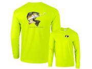Largemouth Bass Going For Lure Profile Fishing Long Sleeve T Shirt