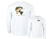 Fair Game Largemouth Bass Going For Lure Profile Fishing Long Sleeve T Shirt White 3x