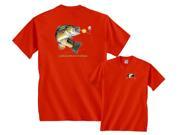 Fair Game Largemouth Bass Going For Lure Profile Fishing T Shirt Red 3x