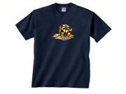 Melting Puzzle Cube Picture T Shirt