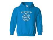 Retired Firefighter Maltese Cross Fire Dept Hoodie Sweatshirt