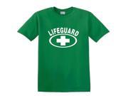 Lifeguard Medic Cross white print T Shirt