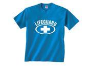 Lifeguard Medic Cross white print T Shirt