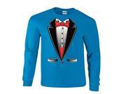 Red Bow Tie Tuxedo Long Sleeve T Shirt