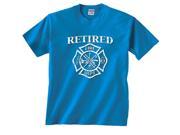 Retired Firefighter Maltese Cross Fire Dept T Shirt
